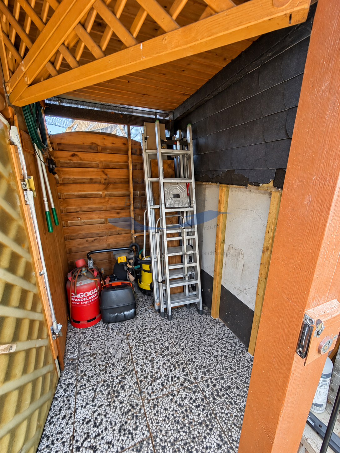 Abstellraum für Gartenzubehör